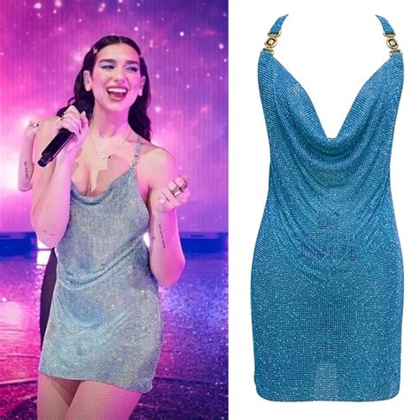 dua lipa blue dress levitating